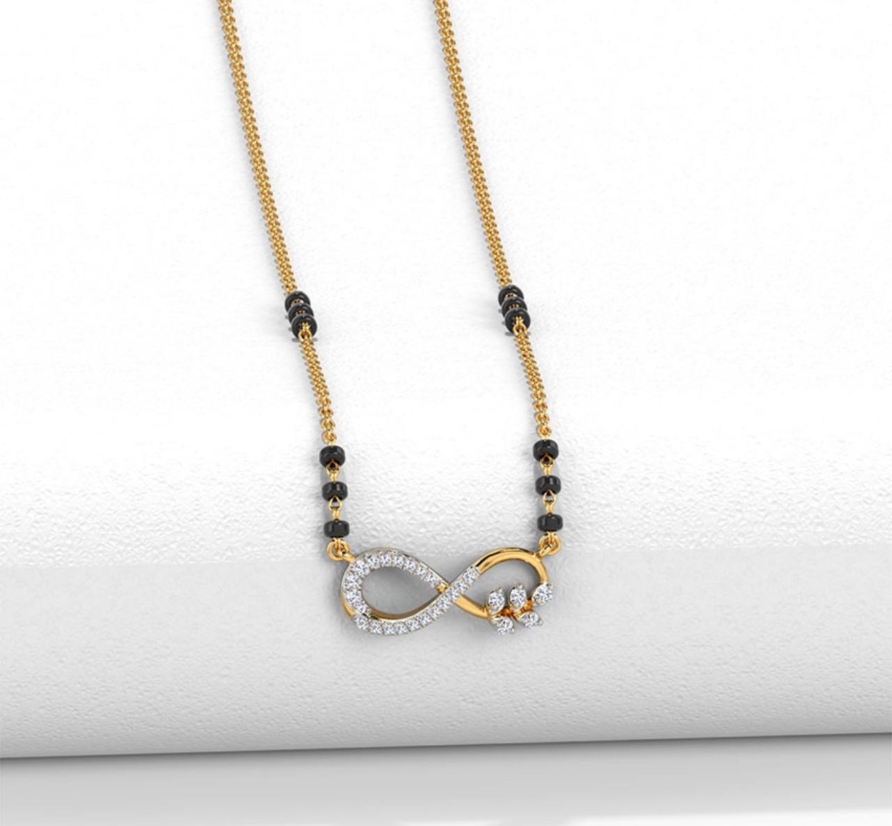 Women's Infinity Pendant with Mangalsutra Chain