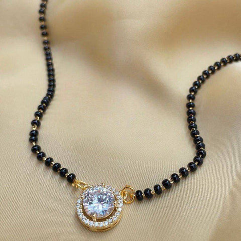 Women's Round Diamond Mangalsutra Pendant