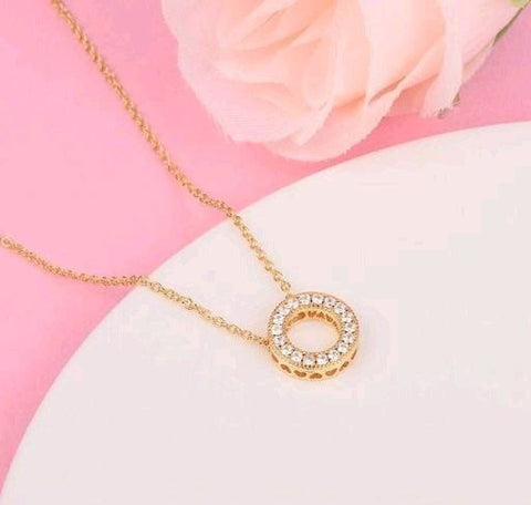 Women's Circle Pendant Chain