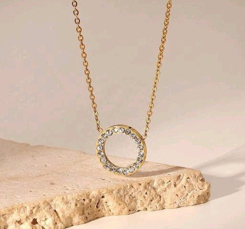 Women's Circle Pendant Chain