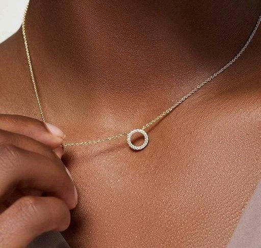 Women's Circle Pendant Chain