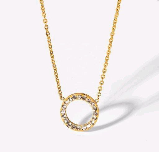 Women's Circle Pendant Chain