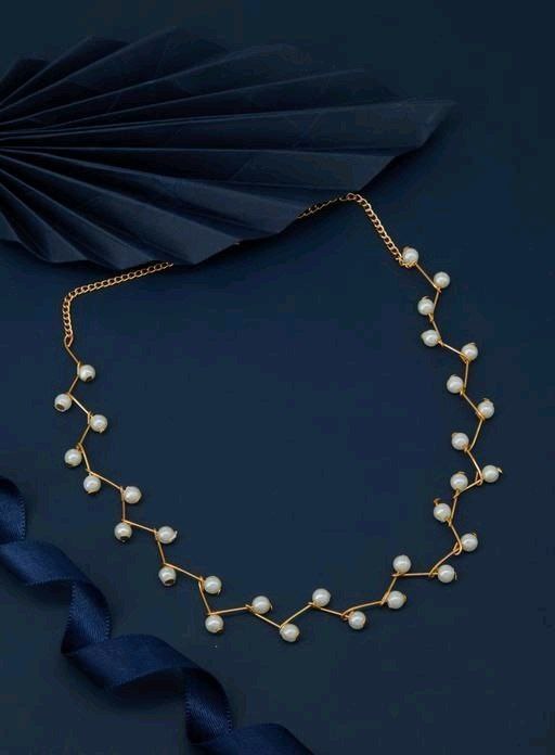 Fancy Pearl Necklace For Women's