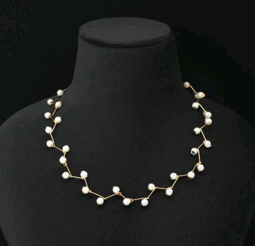 Fancy Pearl Necklace For Women's