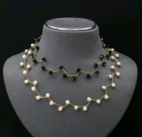 Fancy Pearl Necklace For Women's